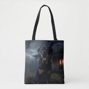 Tote Bag Rottweiler Halloween Épouvantable