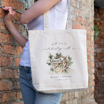 Tote Bag Roue d'Ancre nautique rustique Mariage floral feui<br><div class="desc">Si vous avez besoin d'une personnalisation supplémentaire,  n'hésitez pas à m'envoyer un message sur yellowfebstudio@gmail.com .</div>