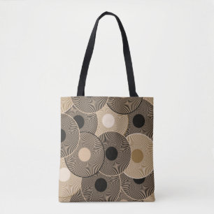 Tote Bag Roues Arc Noir Or : Abstraites