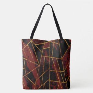 Tote Bag Rouge Abstrait #940