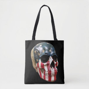 Tote Bag Rouge blanc et bleu sur un fourre-tout tout imprim