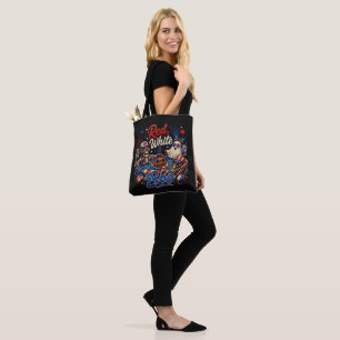 Tote Bag Rouge Blanc Et Boo Patriotique 4 Juillet