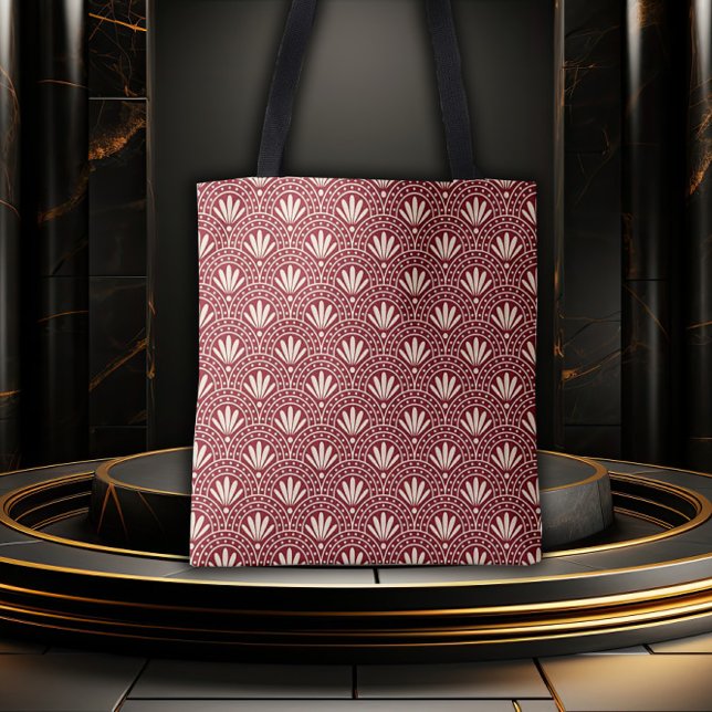 Tote Bag Rouge & Crème Gatsby Glamour (Créateur téléchargé)