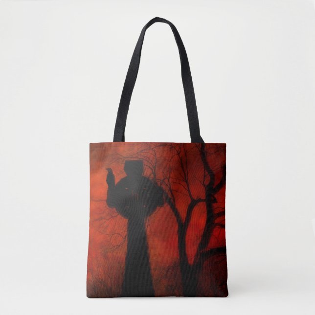 Tote Bag Rouge éffrayant (Devant)