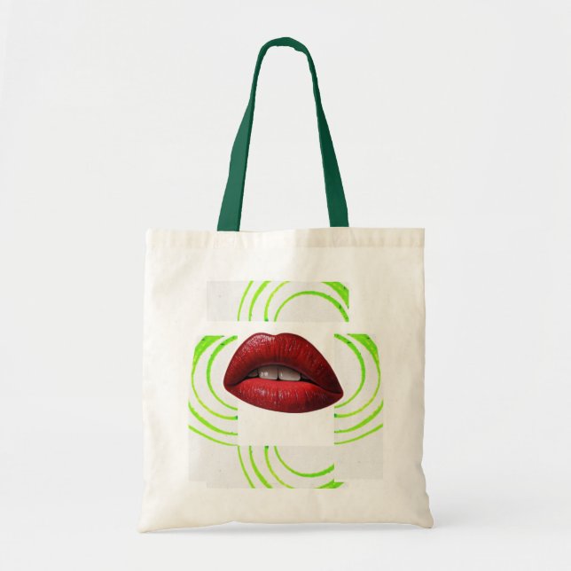 Tote Bag Rouge et vert (Devant)