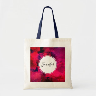 Tote Bag Rouge foncé et violet Gras & Abstrait moderne