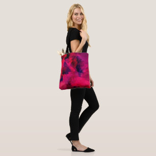 Tote Bag Rouge foncé et violet Gras & Abstrait moderne