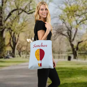 Tote Bag Rouge Jaune Nouveau-Mexique Zia Hot Air Balloon