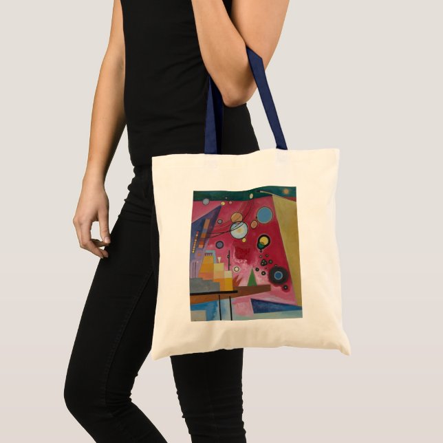 Tote Bag Rouge lourd par Wassily Kandinsky (Devant (produit))