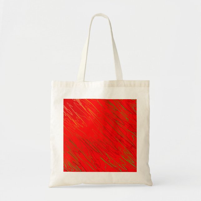 Tote Bag Rouge marbré (Devant)