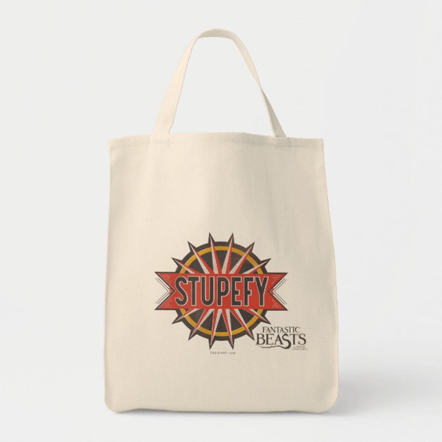 Tote Bag Rouge & Or Stupefy Spell Graphic (Devant)
