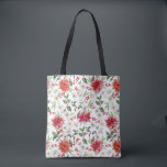 Tote Bag Rouge Poinsettia et Motif de Noël Paperblanc<br><div class="desc">Sac fourre-tout motif Festif à fleurs. Il présente un motif floral aquarelle de poinsettias rouges,  blancs de papier,  saints et baies. Ce sac fourre-tout botanique de Noël est parfait comme une alternative d'enveloppement cadeau.</div>