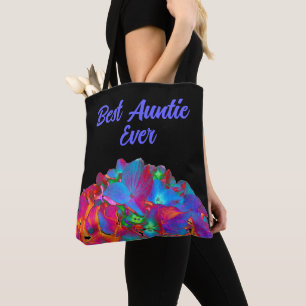 Tote Bag Rouge rose bleu violet couleur fleurie couleur ros