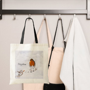 Tote Bag Rouge rouge rouge rouge rouge oiseau nom de neige