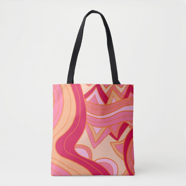 Tote Bag Rouges Groovy (Devant)
