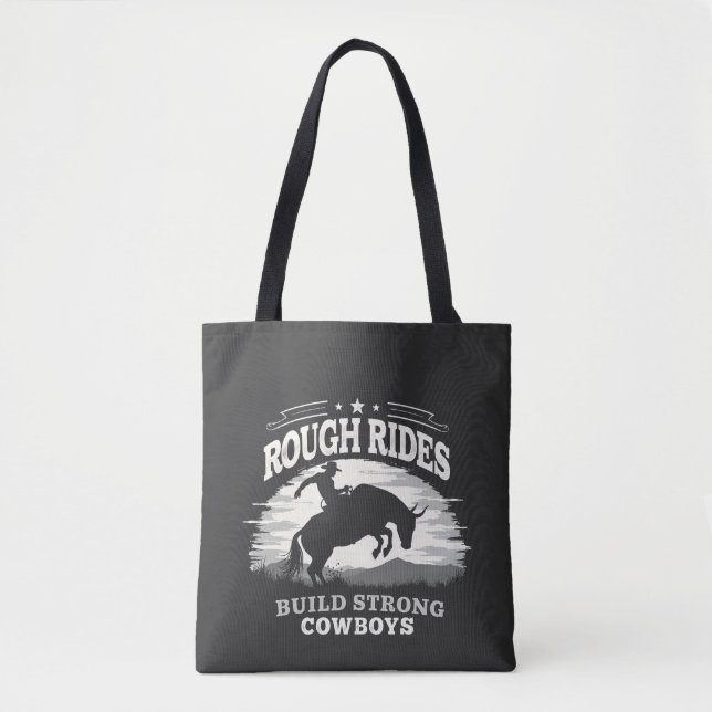 Tote Bag Rough Rides Construire de solides Cowboys Ouest (Devant)