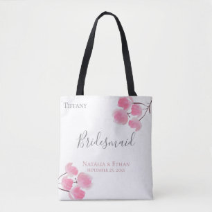 Tote Bag Rougissent la demoiselle d'honneur personnalisée