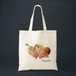 Tote Bag Rouille "Ayez un Heureuse Sainte-Valentin" Coeurs<br><div class="desc">J'ai voulu dire astucieusement "Avoir un heureuse Sainte-Valentin" sur les produits et je pensais que cette police de dégradé orange rose et gris avec mes coeurs et flèches font un design intéressant sur ces totes,  pour une Valentine unique et amusante!</div>