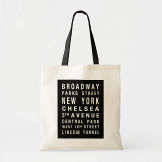 TOTE BAG ROULEAU FOURRE-TOUT DE TRAIN DE NEW YORK
