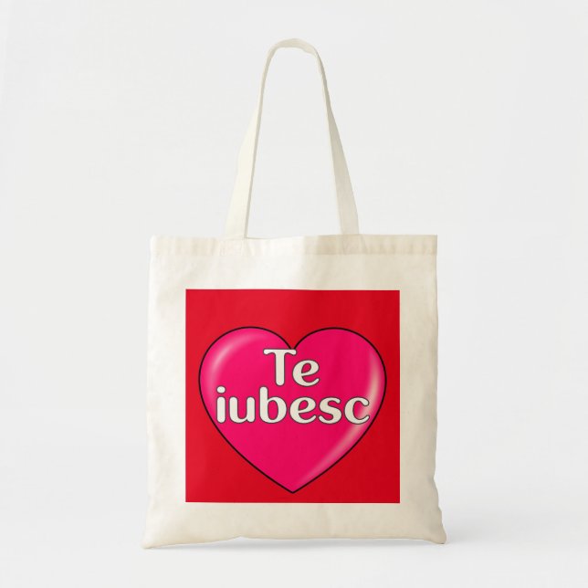 Tote Bag Roumain - Je vous aime (Devant)