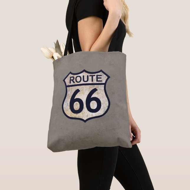 Tote Bag Route 66 Fourre-tout (De près)