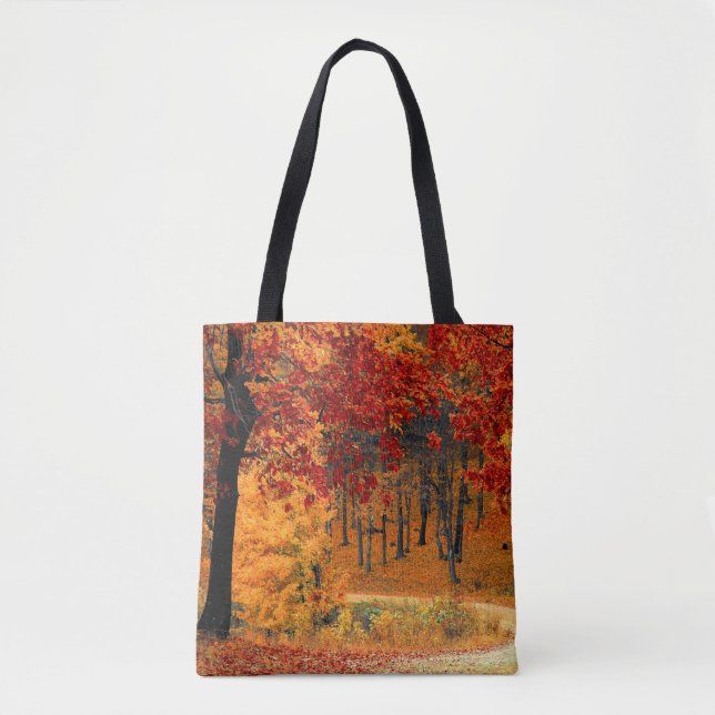 Tote Bag Route d'automne (Devant)
