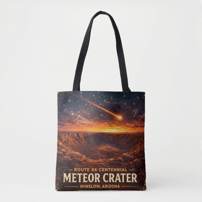 Tote Bag Route Mère Centenaire Cratère Météorique Panorama (Devant)