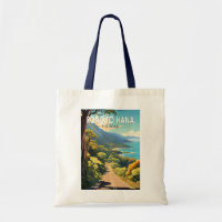 Route vers Hana Maui Hawaii Travel Art Vintage