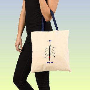Tote Bag Rowing cox obéissez-moi au slogan