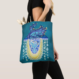 Tote Bag Royal Peacock Radiance