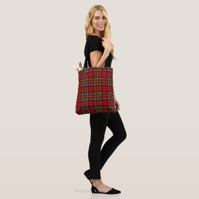 Tote Bag Royal Stewart Tartan Plaid Scottish Motif (Sur le modèle)