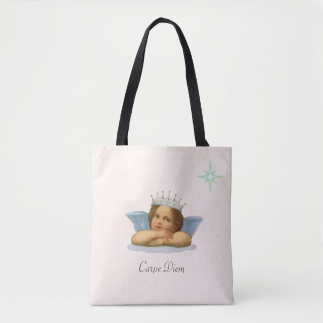 Tote Bag Royal Stylish Raphael Cherub sur l'ivoire (Devant)