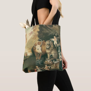 Tote Bag Royaume Pacifique par Edward Hicks Art Populaire V