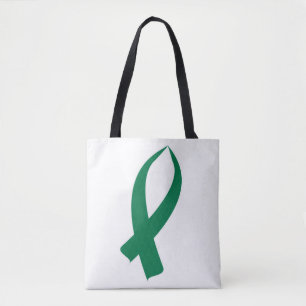 Tote Bag Ruban de conscience (vert)