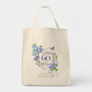 Tote Bag Ruban de rose bleue 60e anniversaire