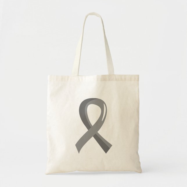 Tote Bag Ruban gris 3 de tumeur cérébrale (Devant)