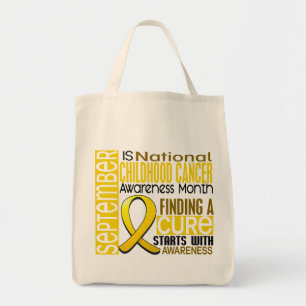 Tote Bag Ruban I2 1,5 de mois de conscience de Cancer