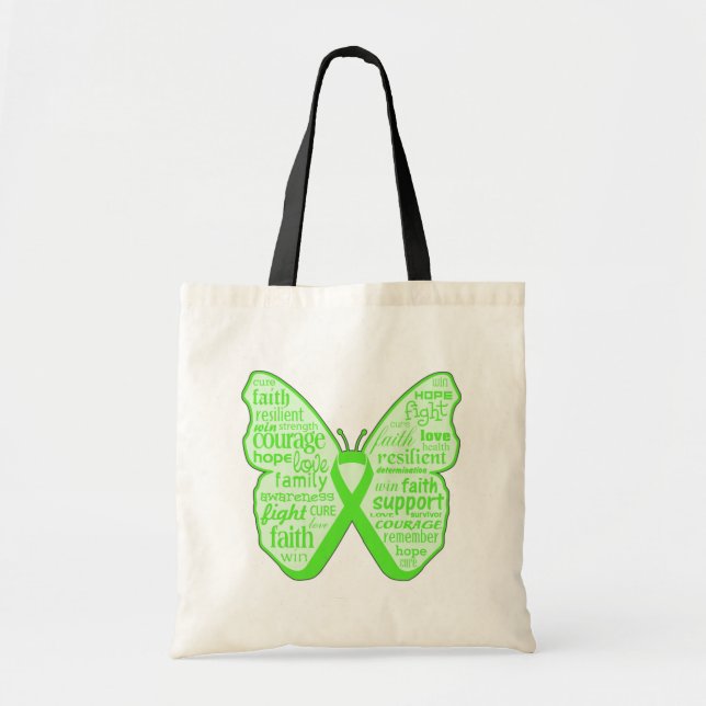 Tote Bag Ruban papillon de sensibilisation à la maladie de  (Devant)