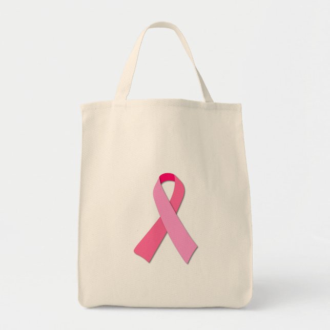 Tote Bag Ruban rose (Devant)