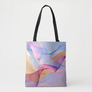 Tote Bag Rubans colorés abstraits ondoyants