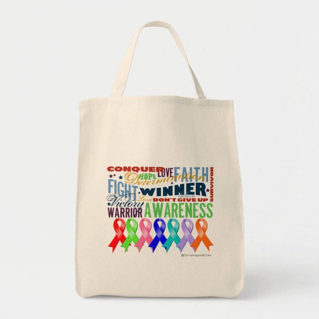 Tote Bag Rubans pour une cause (Devant)
