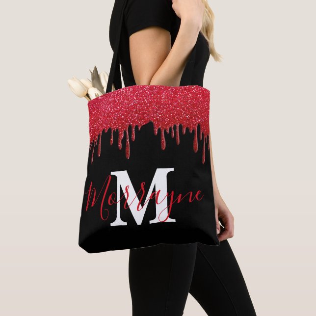 Tote Bag Ruby Red Parties scintillant Drives Étincelles Mon (De près)