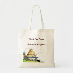 Tote Bag Ruche d'Abeilles à Miel Vintage Apiary Personnalis
