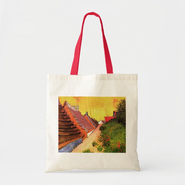 Tote Bag Rue à Saintes Maries par Vincent van Gogh (Devant)