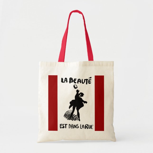 Tote Bag '' Rue de La de dans d'est de Beaute de La '' (Devant)