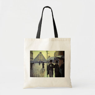 Tote Bag Rue de Paris par temps de pluie par Gustave Caille
