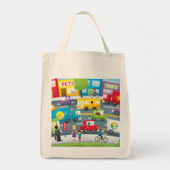 Tote Bag Rue de ville (Devant)