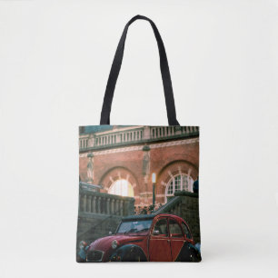 Tote Bag Rue de voiture vieille route de style vintage