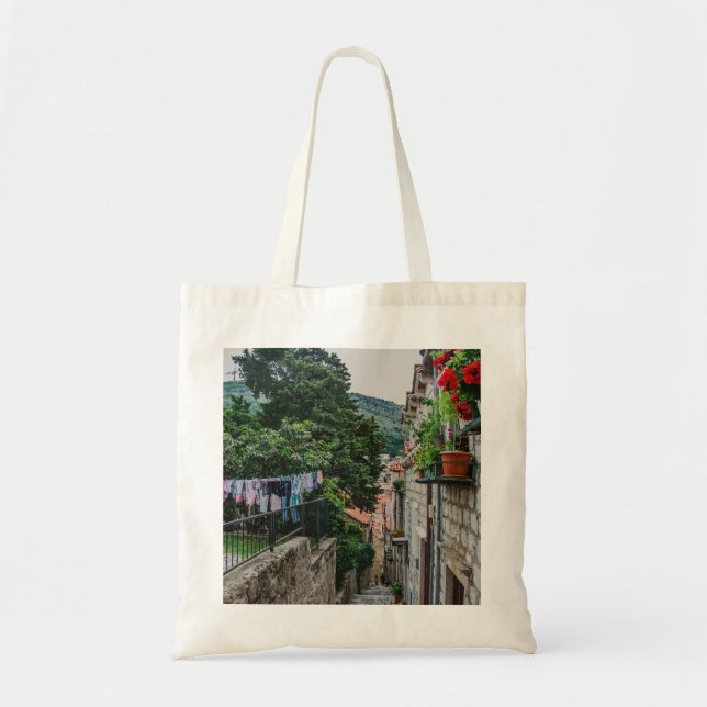 Tote Bag Rue étroite en pierre à Dubrovnik (Devant)