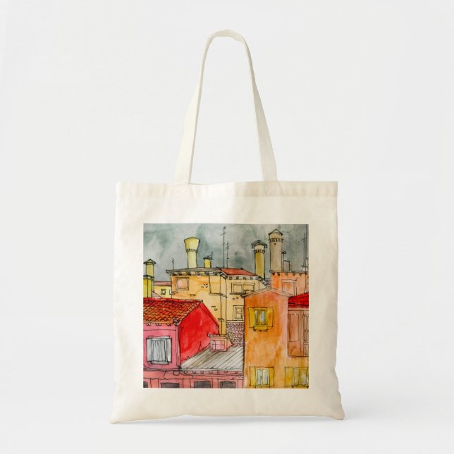 Tote Bag Rue italienne (Devant)